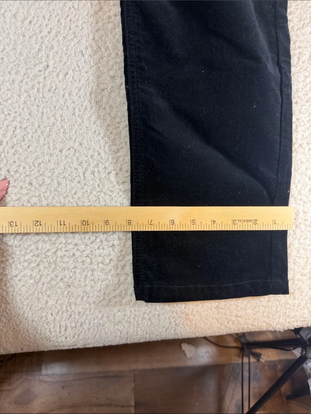 Diane Gilman High-Rise Black Women's  corduroy Jeans
